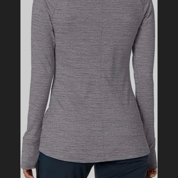 Spyder Ski Team Gray Cowl Neck Long Sleeve Performance Top - Picture 2 of 15